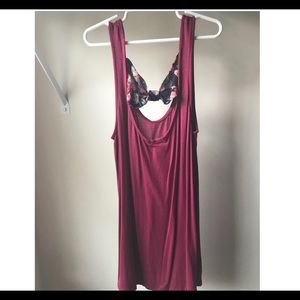 Rue21 maroon tank top. Size S